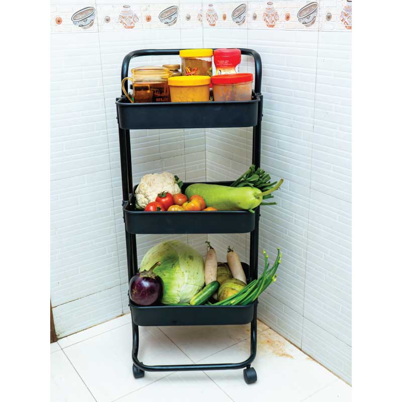 3 Layer Trolley Rack - Image 6